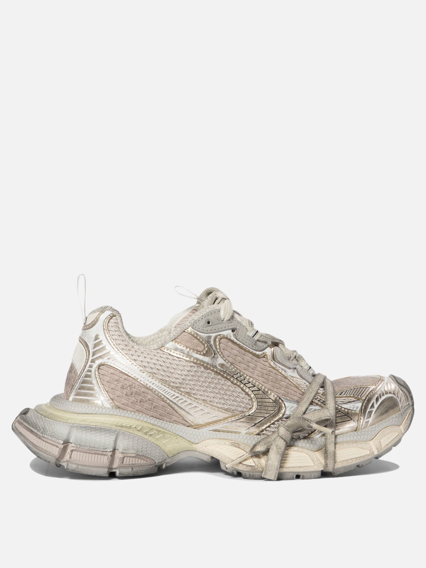 Sneaker basse 55% polyurethane 45% polyester - 100% rubber  Bianco - Balenciaga Donna | PDP | VIETTI Online Store | thumbnail