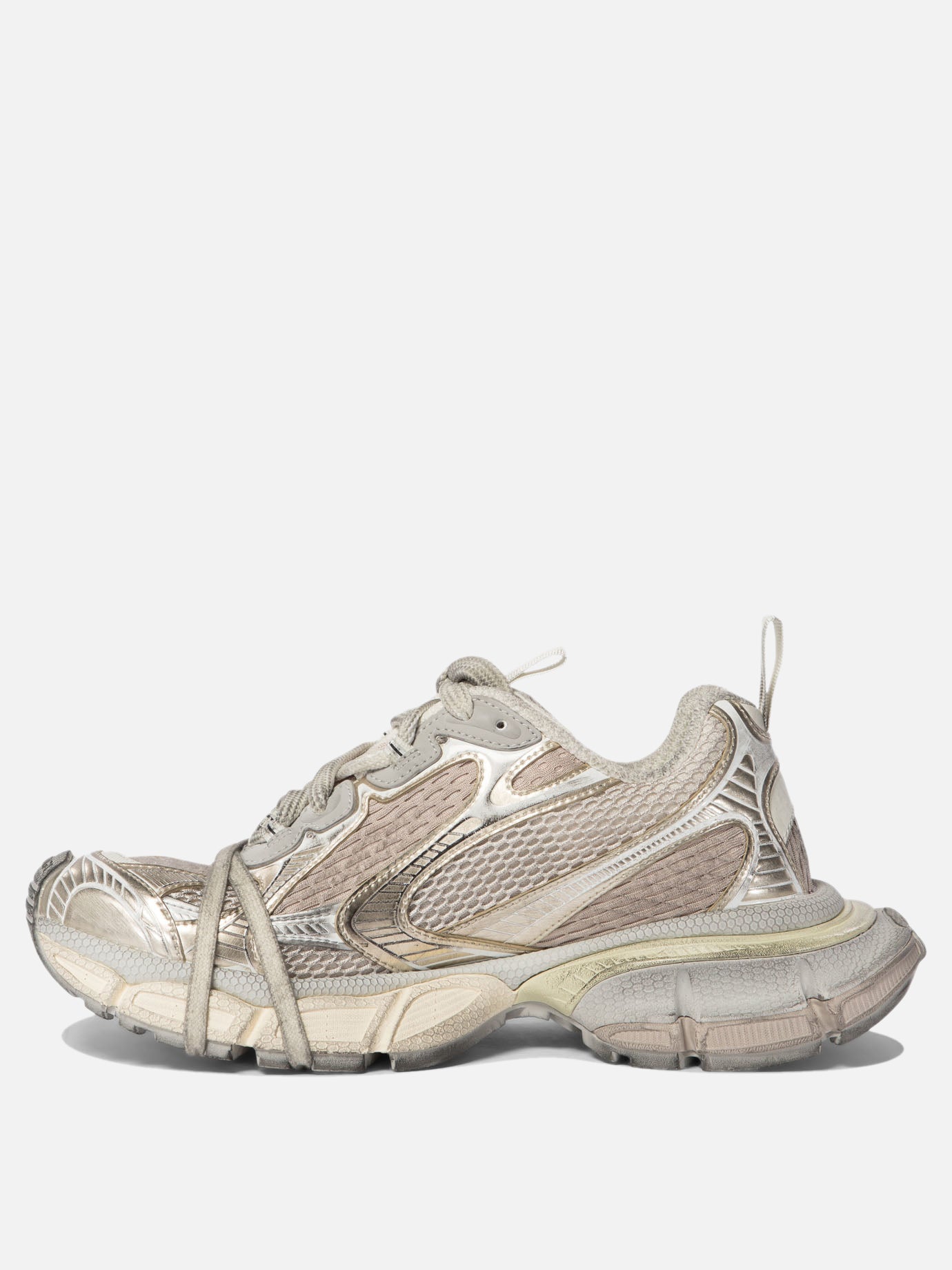 Sneaker basse 55% polyurethane 45% polyester - 100% rubber  Bianco - Balenciaga Donna | PDP | VIETTI Online Store | thumbnail_3