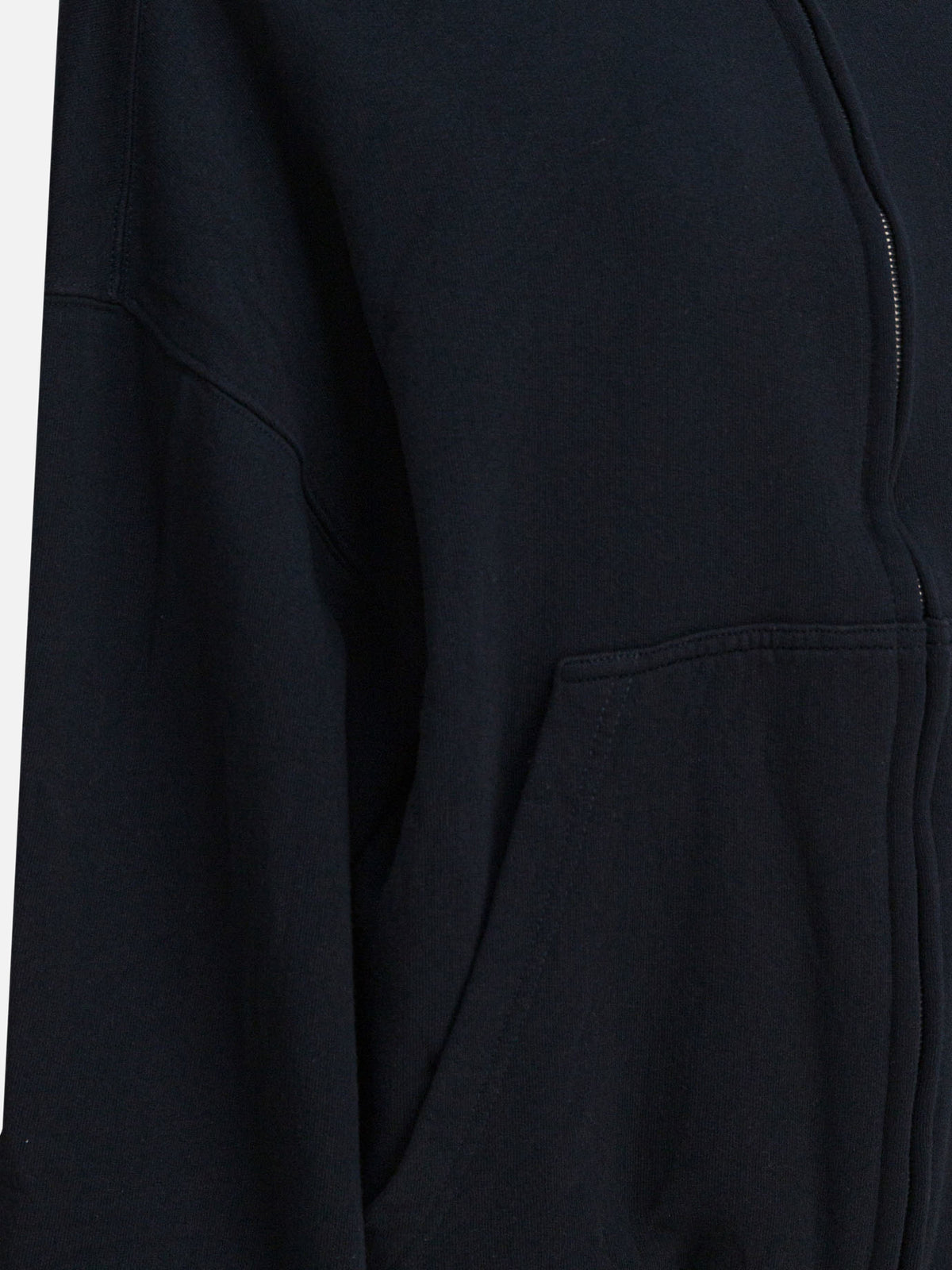 Balenciaga "Flipped" zippered sweatshirt Black - VIETTI