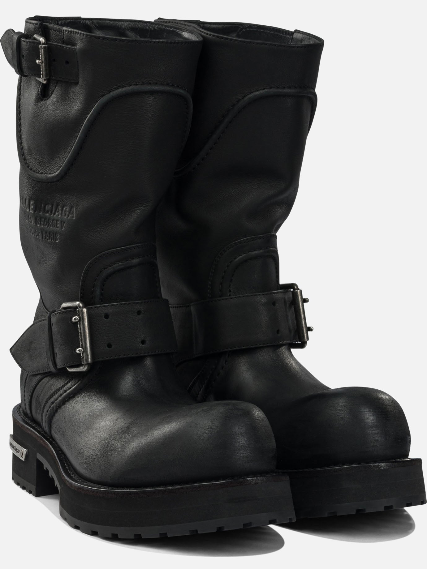 Stivaletti pull-on 100% calfskin leather - 100% rubber  Nero - Balenciaga Uomo | PDP | VIETTI Online Store | thumbnail_2