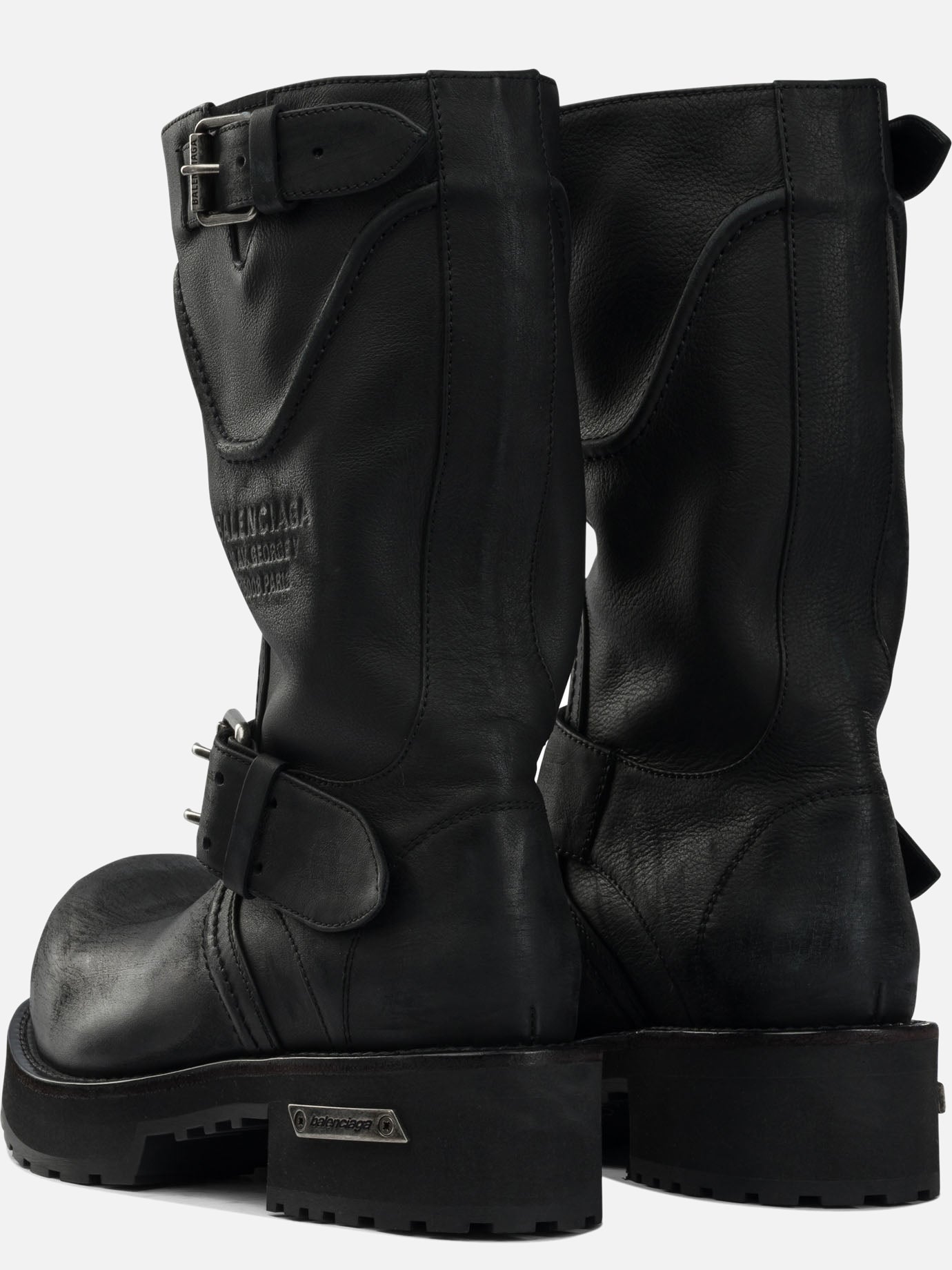 Stivaletti pull-on 100% calfskin leather - 100% rubber  Nero - Balenciaga Uomo | PDP | VIETTI Online Store | Zoom-Modal_4
