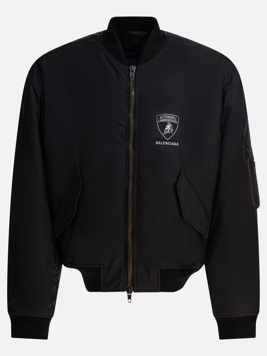 Bomber Logo  Nero - Balenciaga Uomo | PDP | VIETTI Online Store 
