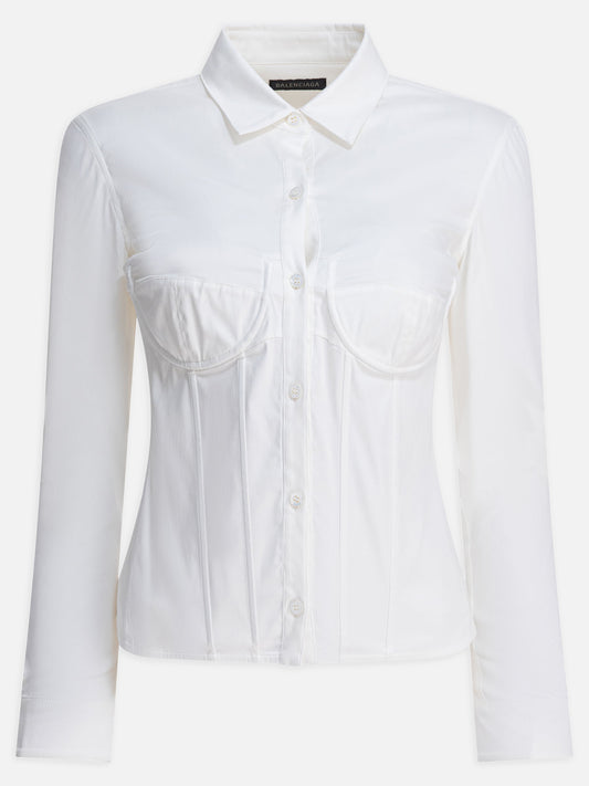 Balenciaga Corset shirt White

