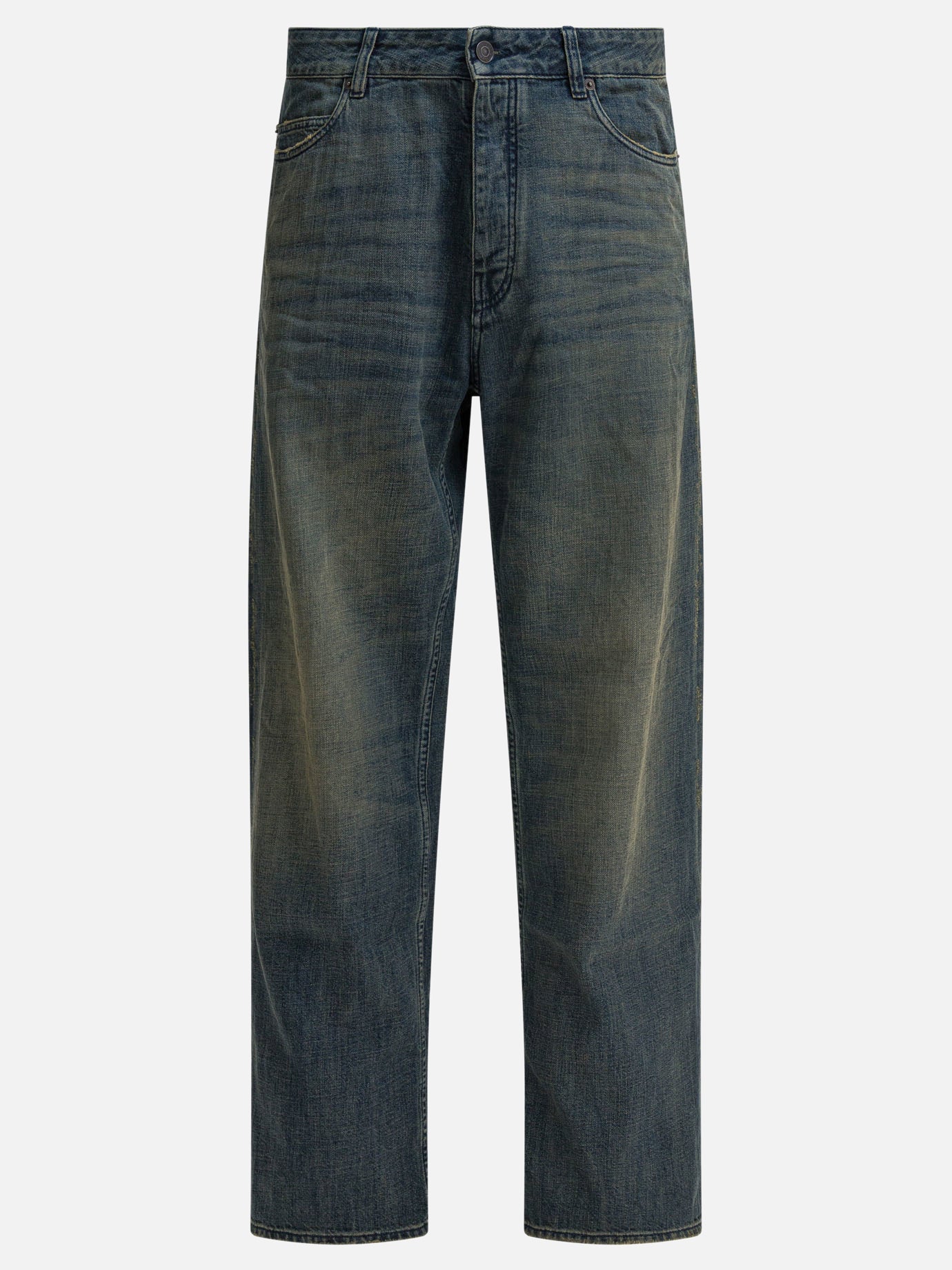 Jeans a gamba larga Solid colour  Blu - Balenciaga Uomo | PDP | VIETTI Online Store | Zoom-Modal
