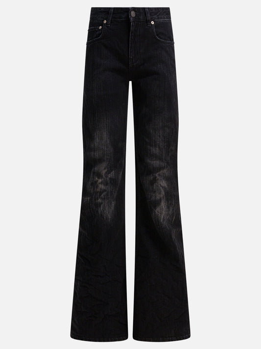 Wide-leg jeans Denim  Black - Balenciaga Women | PDP | VIETTI Online Store 
