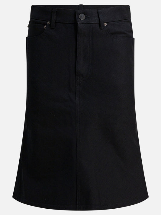 Midi skirts Solid colour  Black - Balenciaga Women | PDP | VIETTI Online Store 
