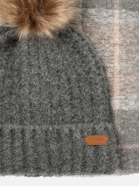 Sciarpe con frange 97% polyester 3% elastane  Grigio - Barbour Donna | VIETTI Online Store | 2
