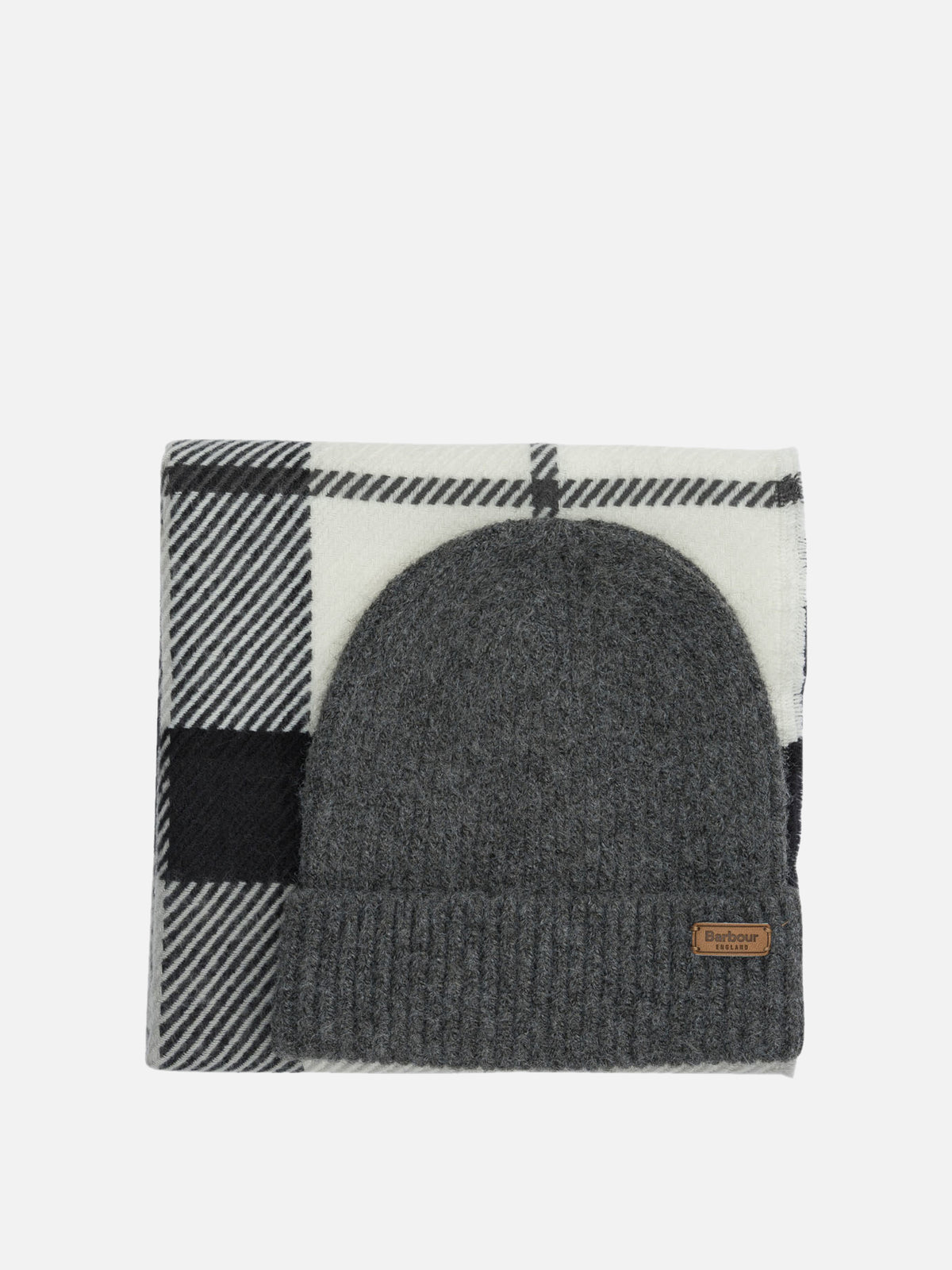 Barbour Gray Polyester Women\'s Beanie Barbour Womens Penshaw Beanie & Scarf Set | Philip Morris & Son main image 3