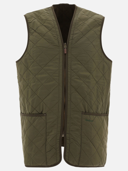 Giacche smanicate Solid colour  Verde - Barbour Uomo | VIETTI Online Store 
