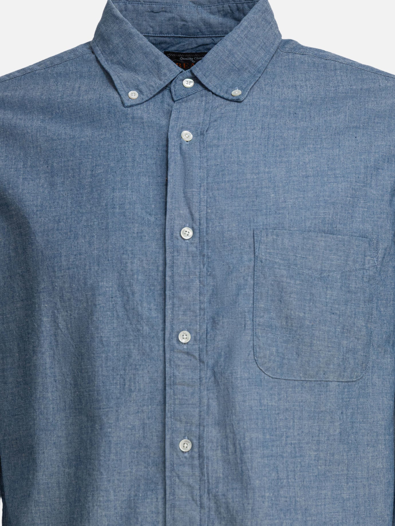 Camicie casual Solid colour  Azzurro - Beams Plus Uomo | PDP | VIETTI Online Store | Zoom-Modal_3
