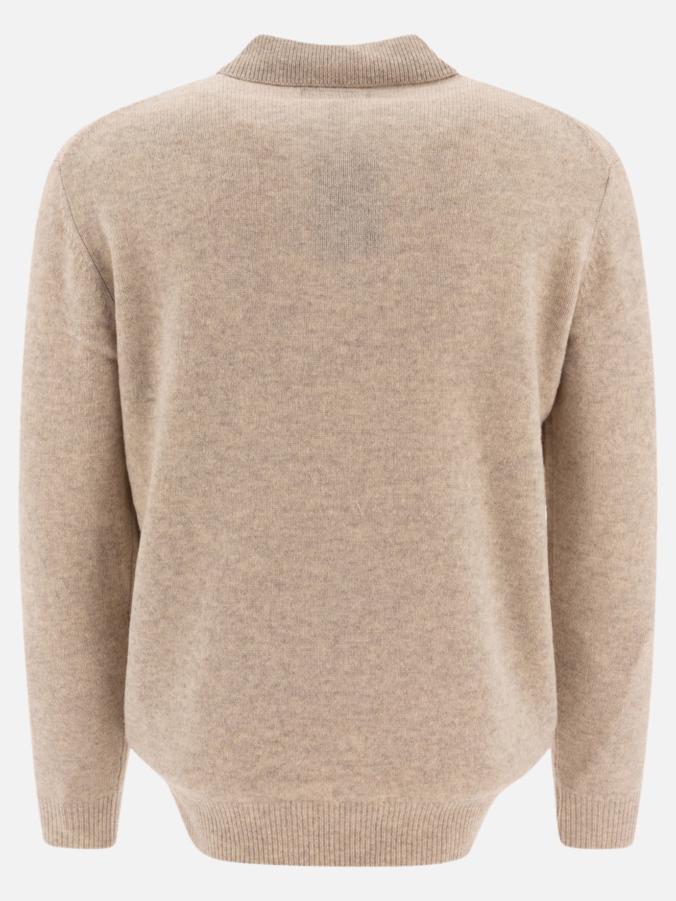 Polo con bottoni Solid colour  Beige - Beams Plus Uomo | PDP | VIETTI Online Store | Zoom-Modal_2
