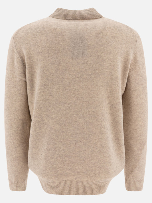 Polo con bottoni Solid colour  Beige - Beams Plus Uomo | PDP | VIETTI Online Store | 2
