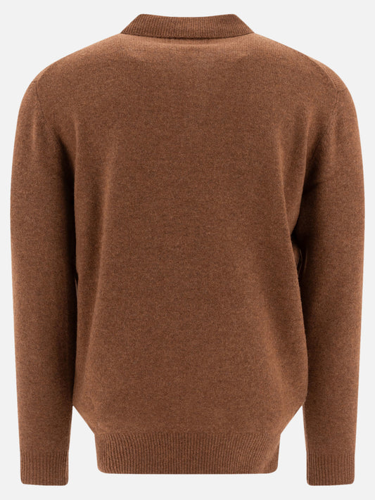 Polo con bottoni Solid colour  Marrone - Beams Plus Uomo | PDP | VIETTI Online Store | 2
