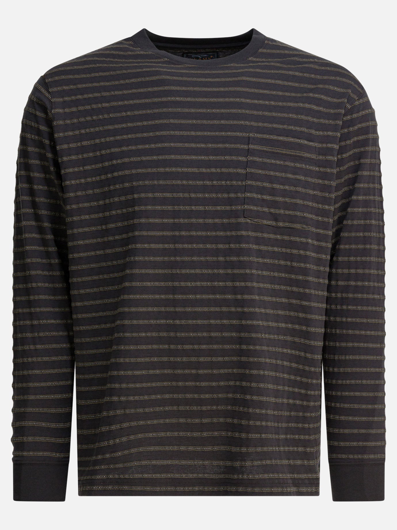 Crewneck t-shirts Striped  Grey - Beams Plus Men | PDP | VIETTI Online Store | Zoom-Modal
