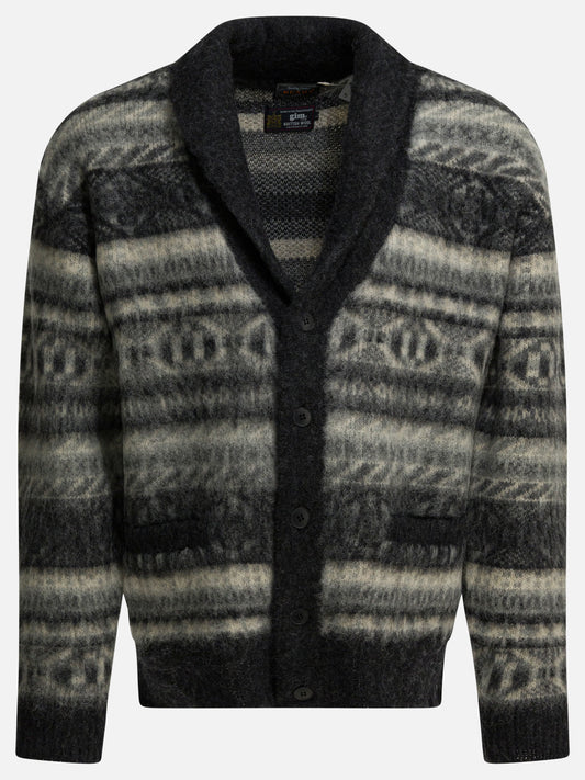 Cardigans Textured knit  Grey - Beams Plus Men | PLP | VIETTI Online Store 
