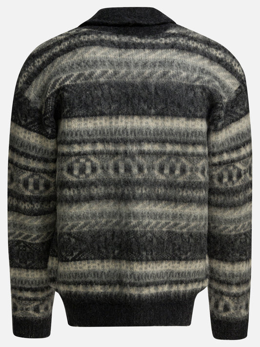 Cardigans Textured knit  Grey - Beams Plus Men | PLP | VIETTI Online Store | 2

