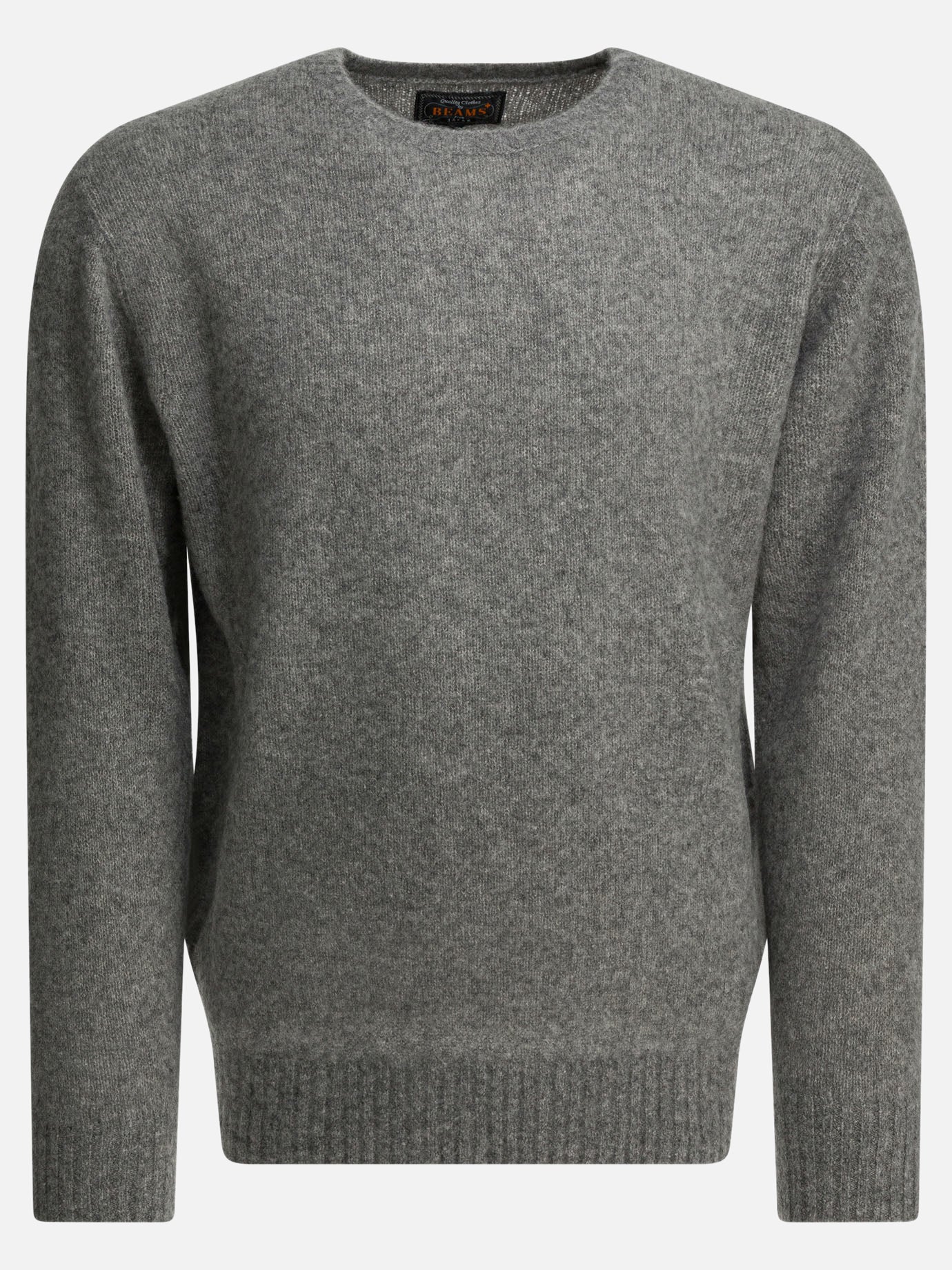 Crewneck sweaters Solid colour  Grey - Beams Plus Men | PDP | VIETTI Online Store | thumbnail