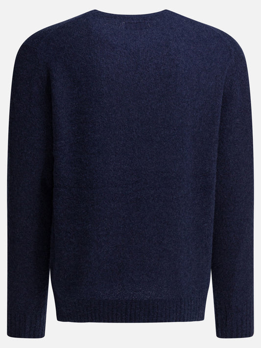 Crewneck sweaters Solid colour  Blue - Beams Plus Men | PLP | VIETTI Online Store | 2
