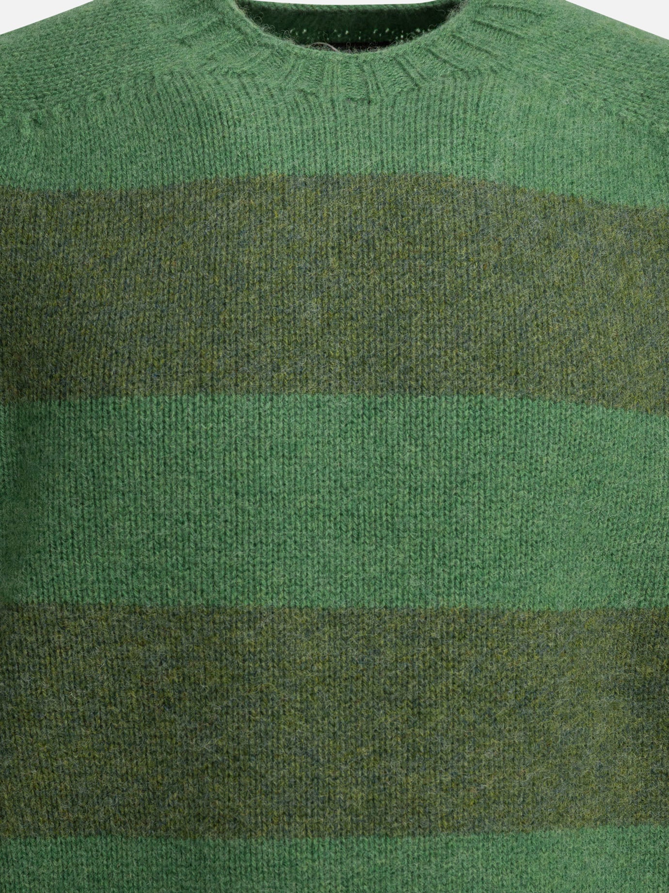 Crewneck sweaters Striped  Green - Beams Plus Men | PDP | VIETTI Online Store | Zoom-Modal_3
