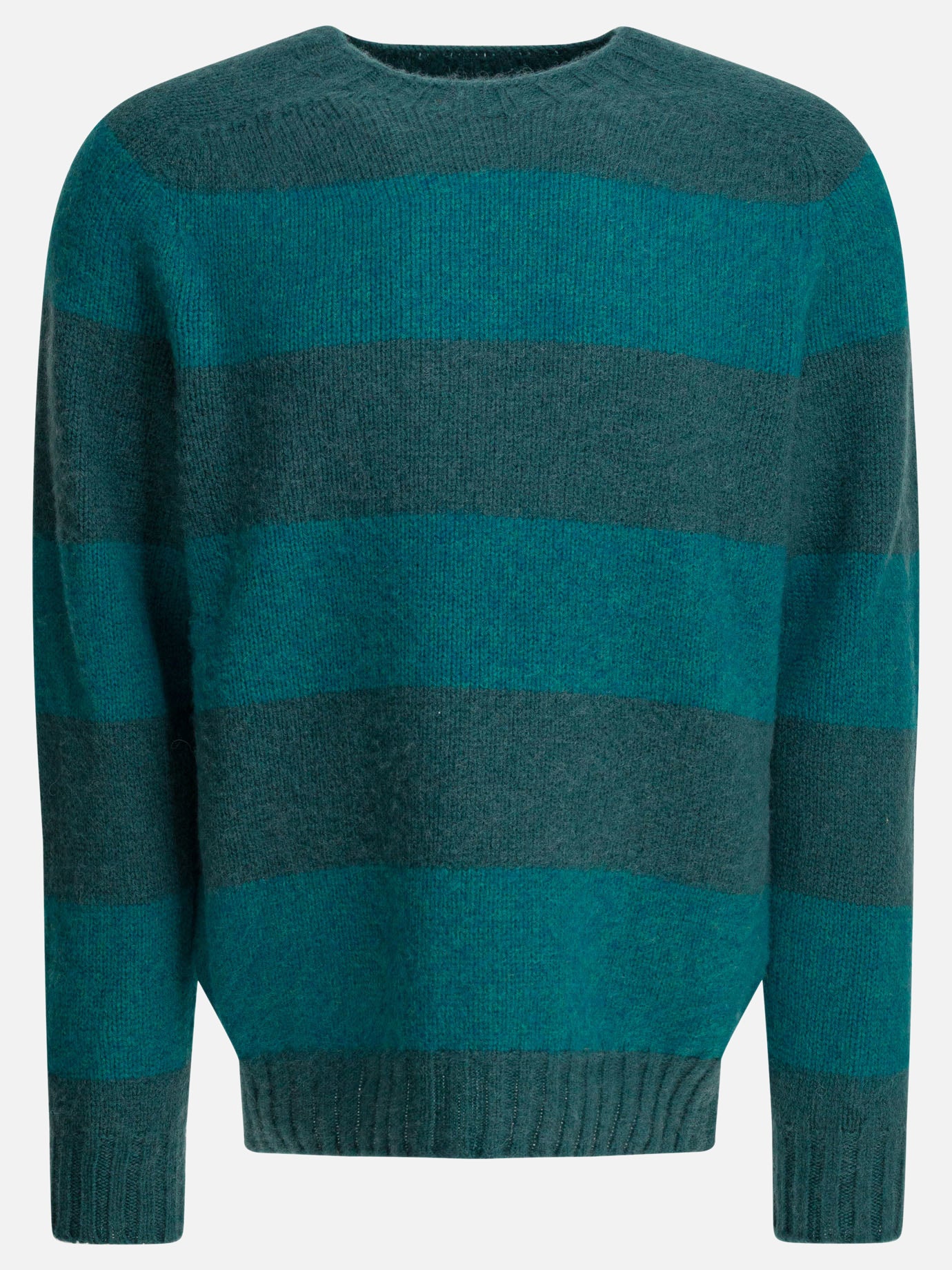 Crewneck sweaters Striped  Blue - Beams Plus Men | PDP | VIETTI Online Store | Zoom-Modal
