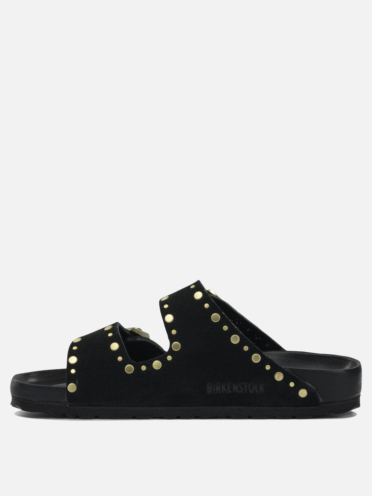 Birkenstock "Arizona Rivet Exquisite" Low Sandals Black - VIETTI