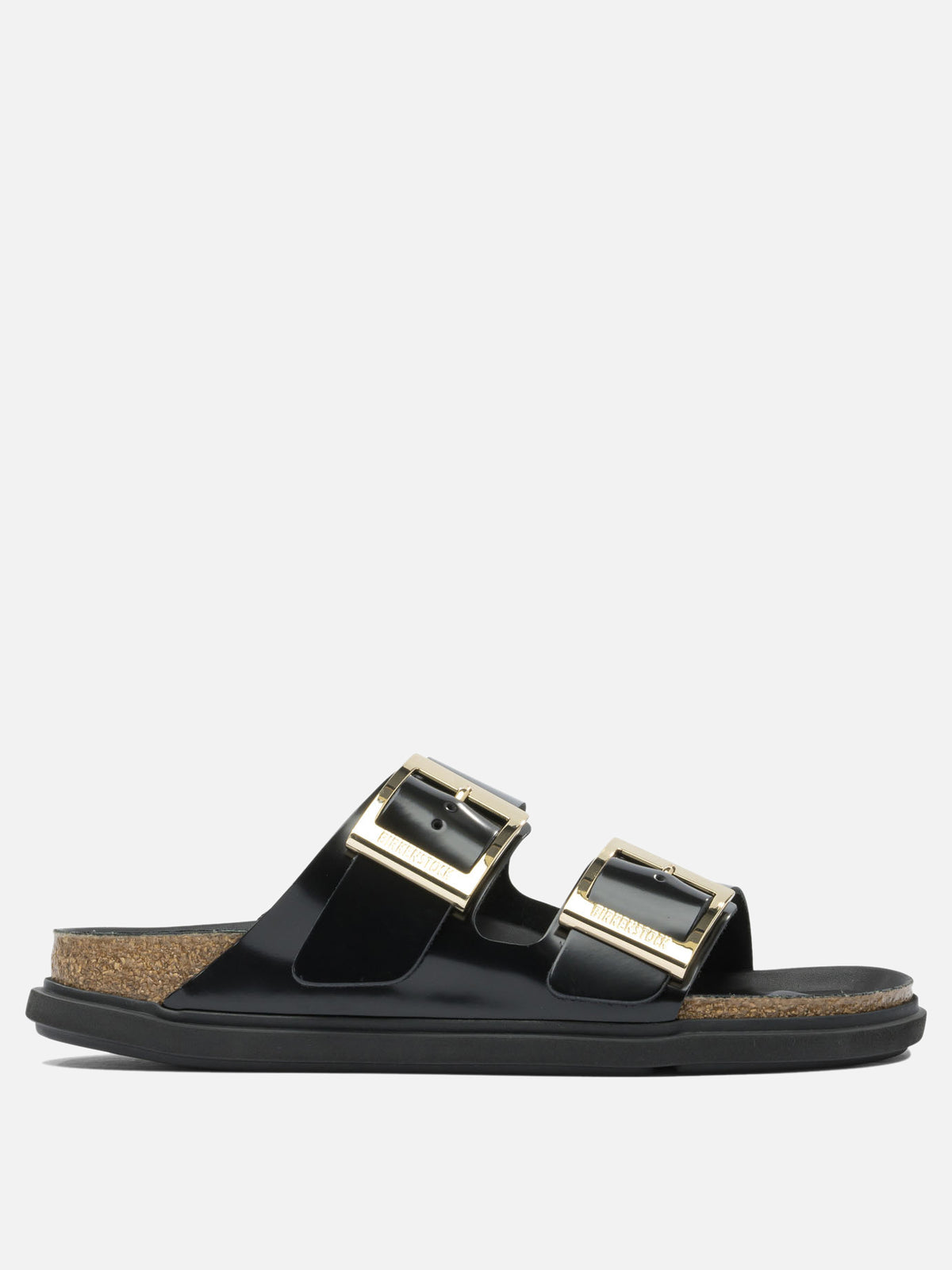 Birkenstock "Arizona Droplet Buckle" low sandals Black