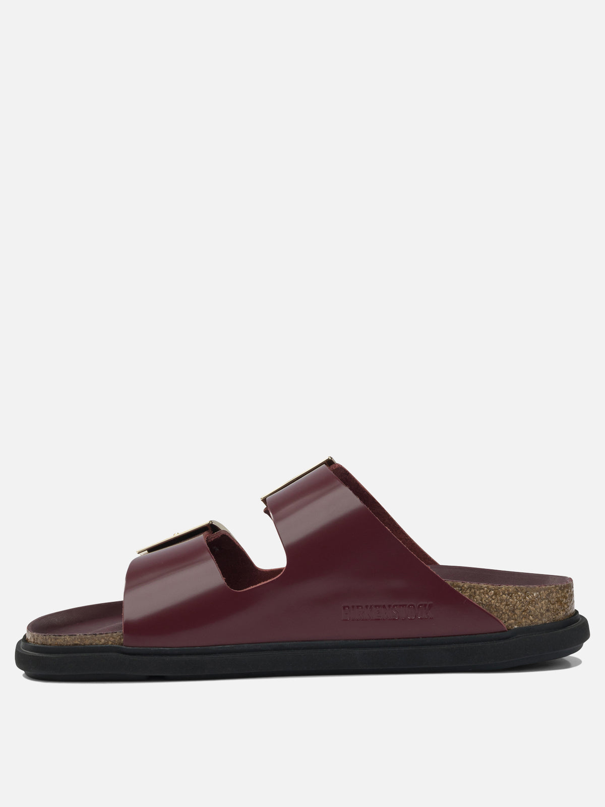 Birkenstock "Arizona Droplet Buckle" Low Sandals Bordeaux - VIETTI