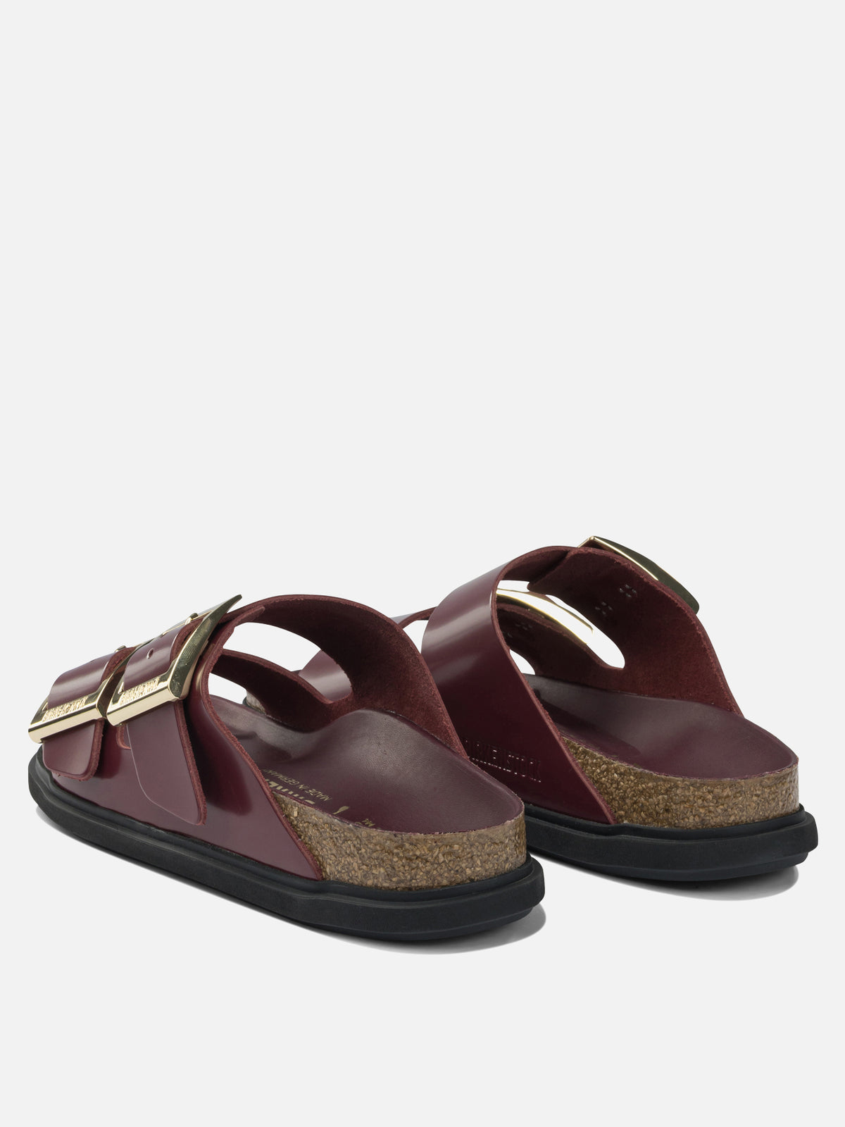 Birkenstock "Arizona Droplet Buckle" Low Sandals Bordeaux