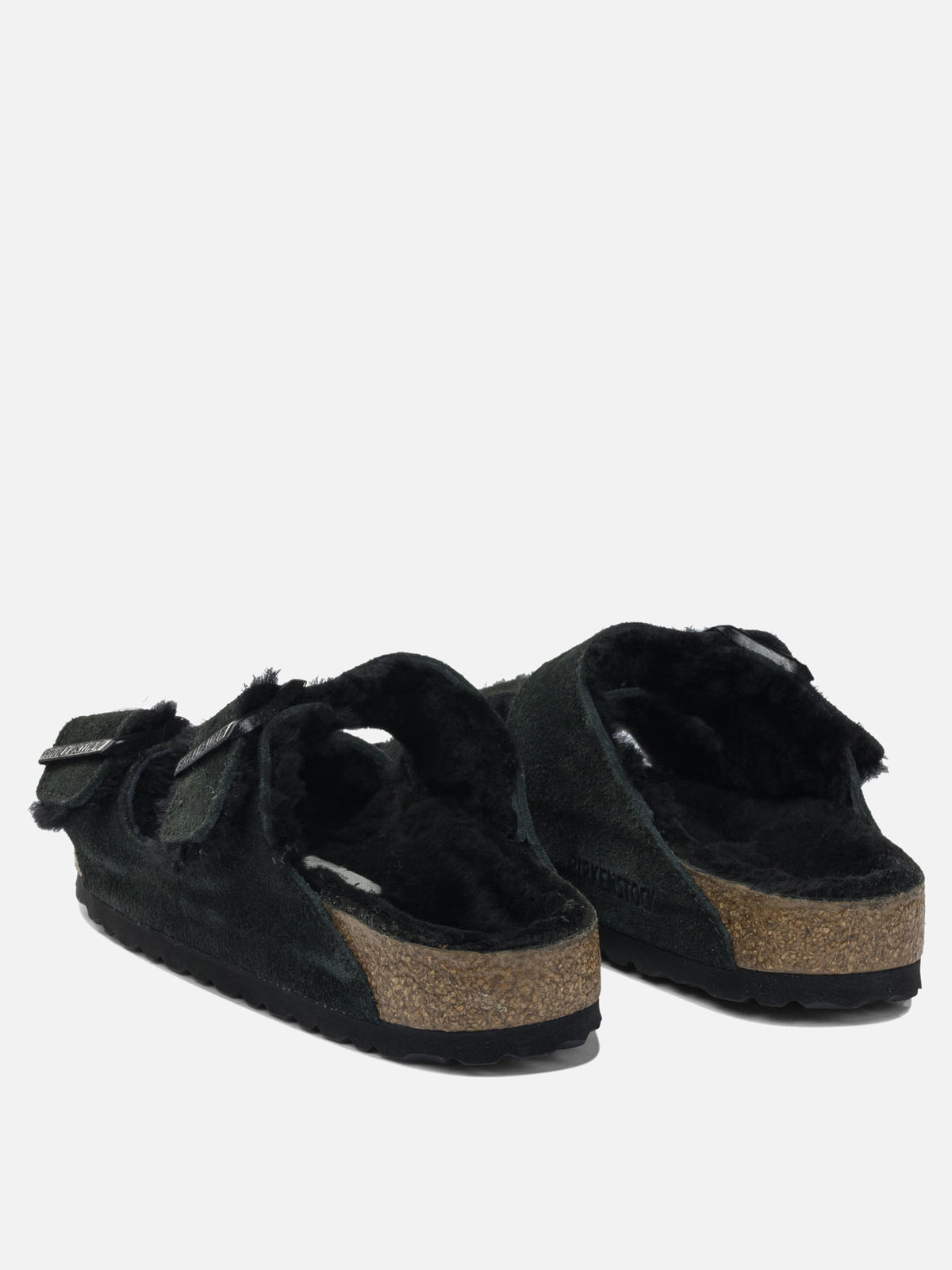 Birkenstock "Arizona Shearling" Low sandals Black