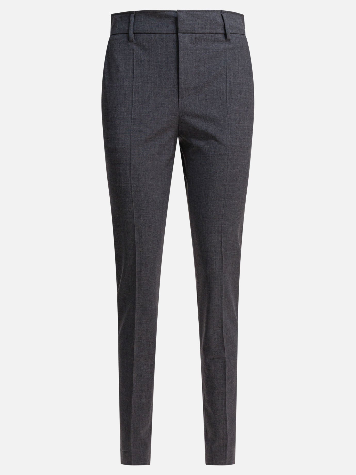 Leisure trousers Solid colour  Grey - Brunello Cucinelli Women | PDP | VIETTI Online Store | Zoom-Modal
