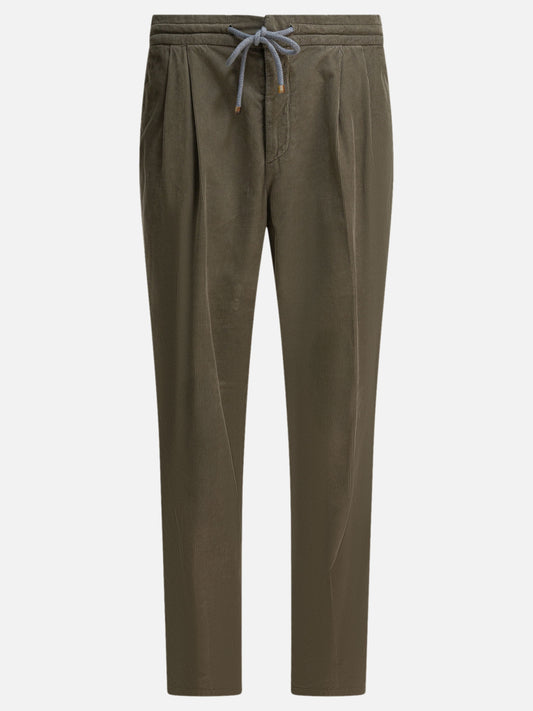 Pantaloni casual Solid colour  Verde - Brunello Cucinelli Uomo | VIETTI Online Store 

