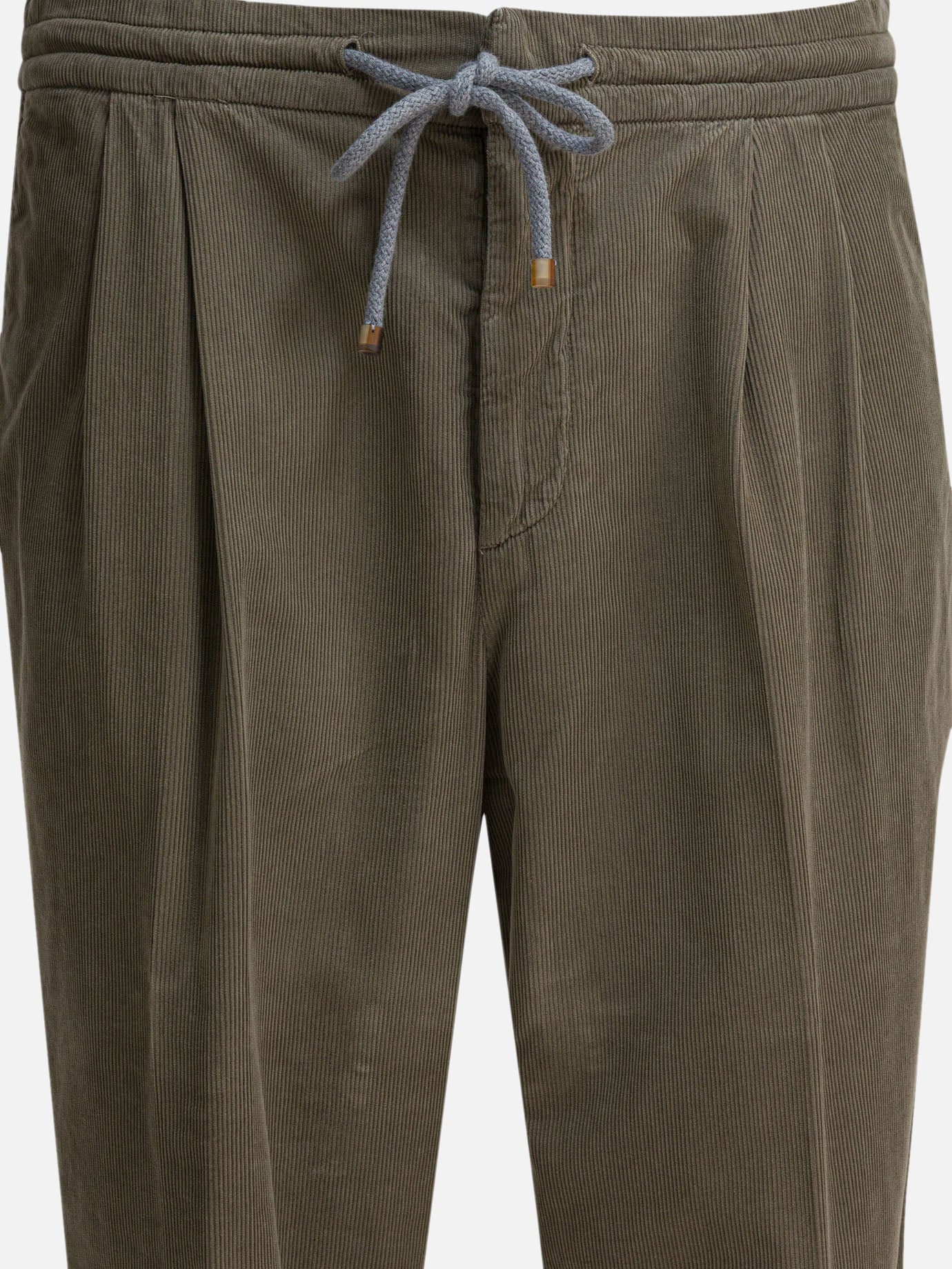 Pantaloni casual Solid colour  Verde - Brunello Cucinelli Uomo | PDP | VIETTI Online Store | thumbnail_3