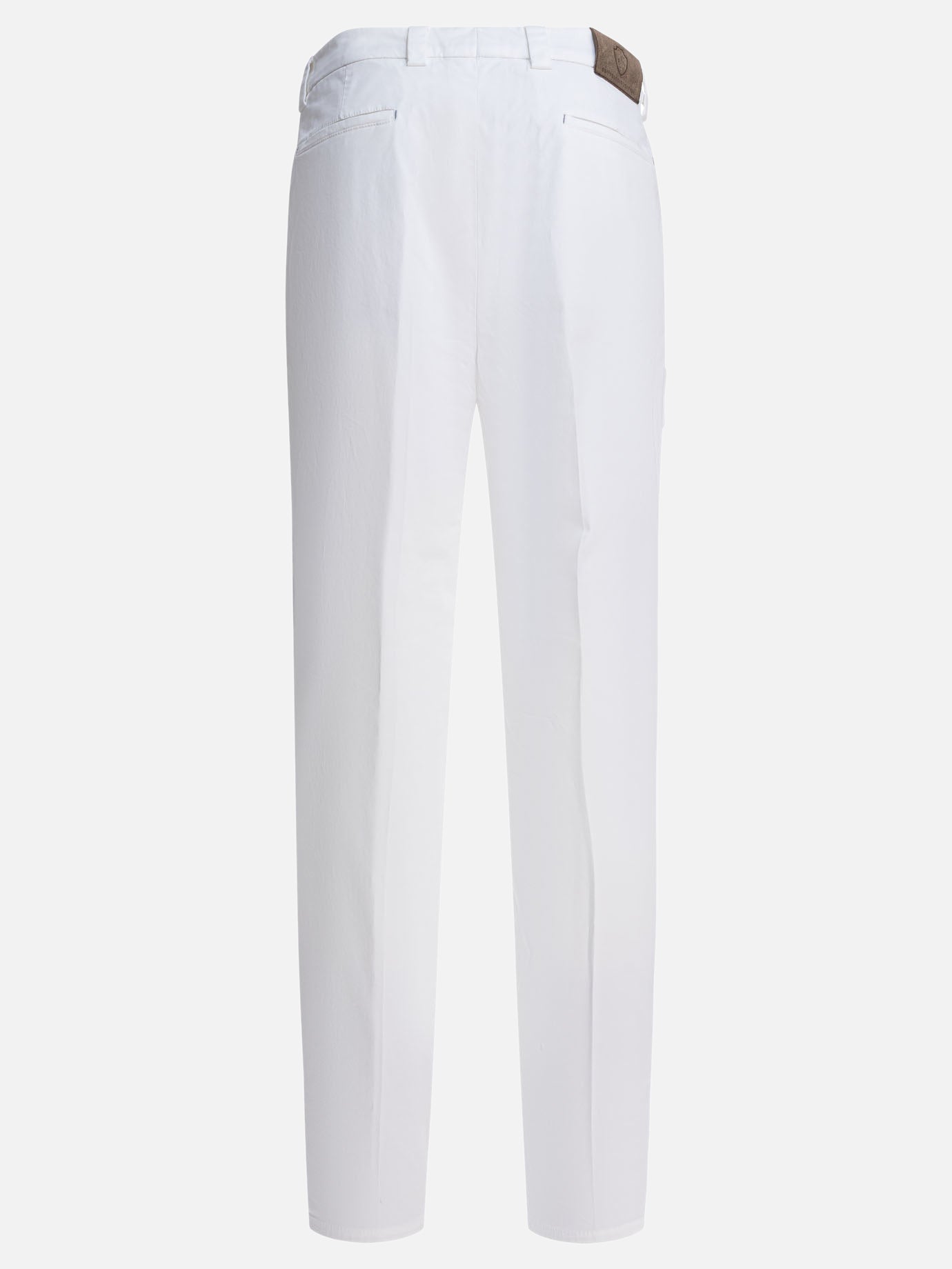 Pantaloni casual Solid colour  Bianco - Brunello Cucinelli Uomo | PDP | VIETTI Online Store | Zoom-Modal_2
