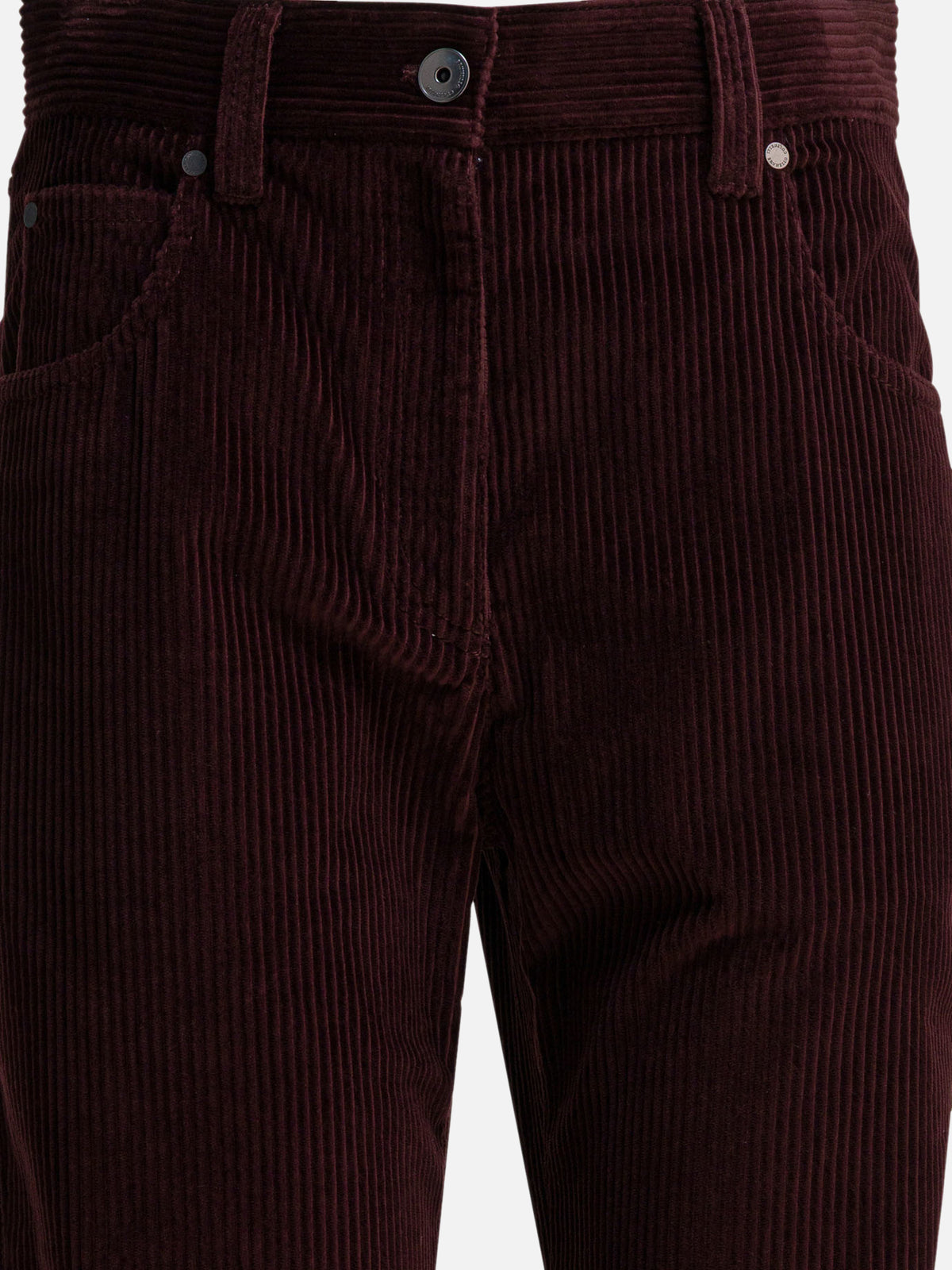 Brunello Cucinelli Five-pocket corduroy pants Bordeaux