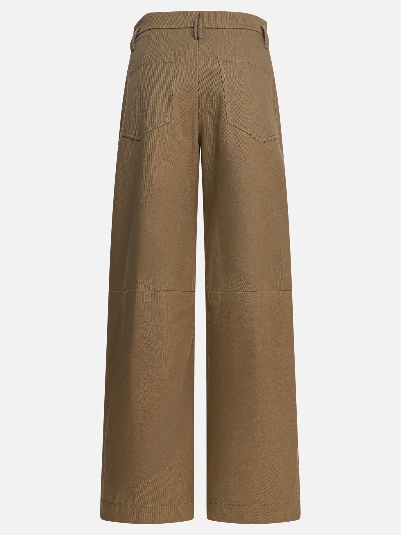 Pantaloni casual Solid colour  Marrone - Brunello Cucinelli Donna | PDP | VIETTI Online Store | Zoom-Modal_2
