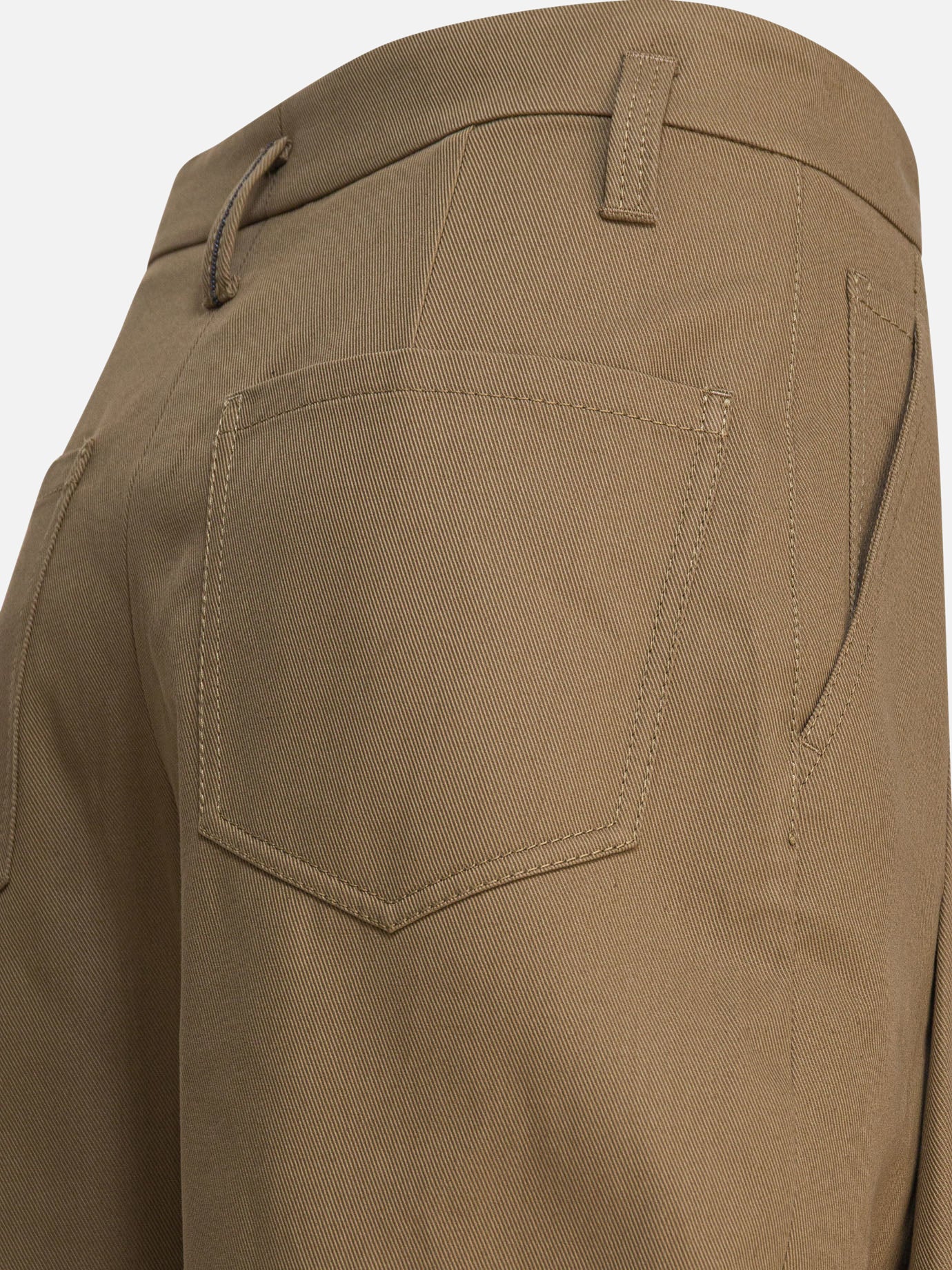 Pantaloni casual Solid colour  Marrone - Brunello Cucinelli Donna | PDP | VIETTI Online Store | Zoom-Modal_4
