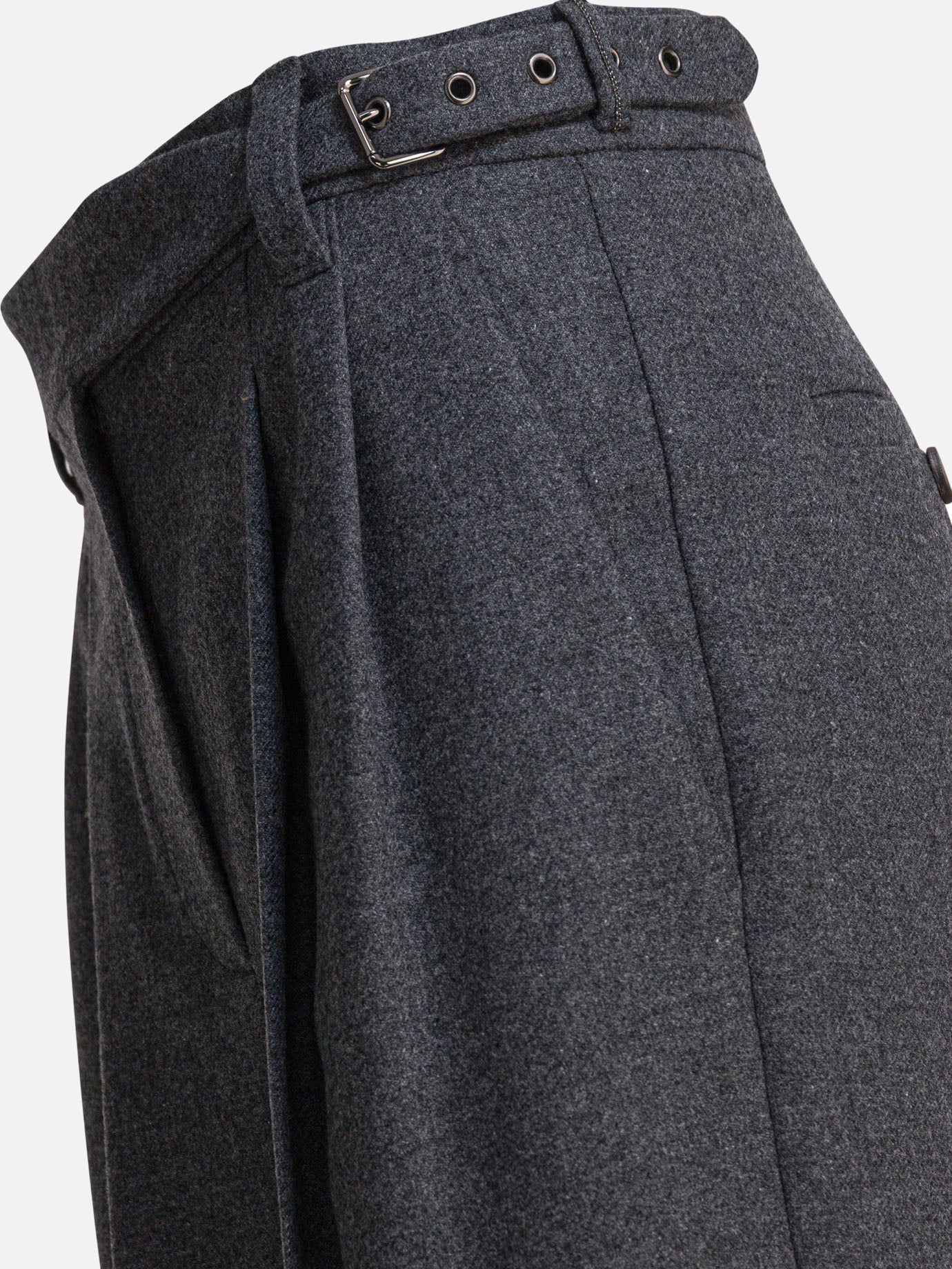 Brunello Cucinelli Tailored wool pants MB162P9027 Grey - Women