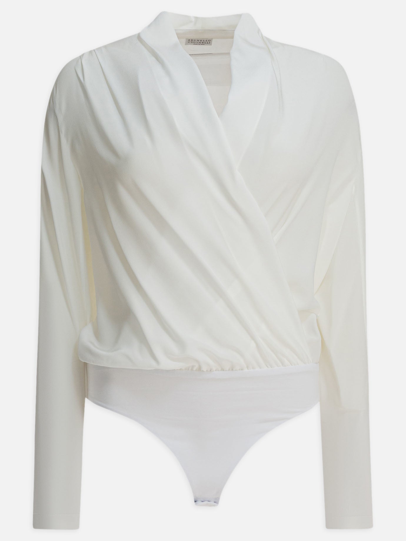 Camicie casual Solid colour  Bianco - Brunello Cucinelli Donna | PDP | VIETTI Online Store | Zoom-Modal

