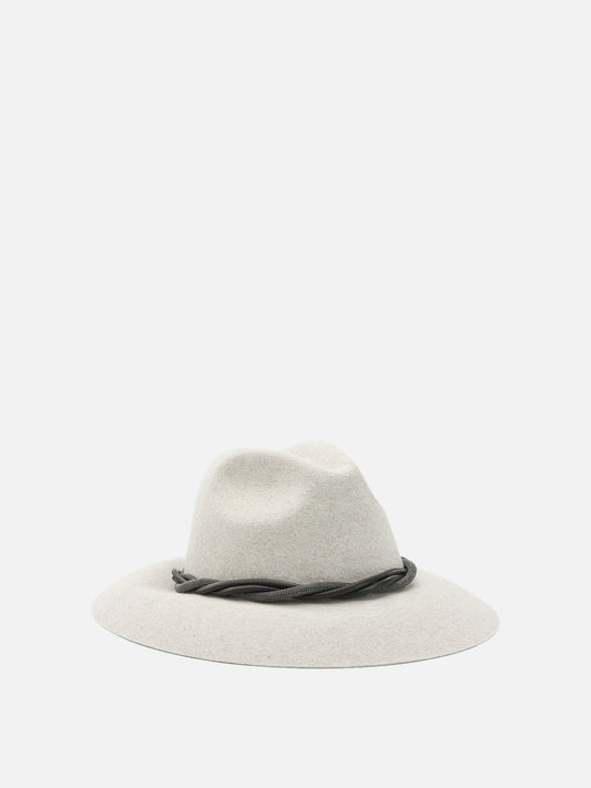 Classic hats 100% felt  White - Brunello Cucinelli Women | PDP | VIETTI Online Store | 2
