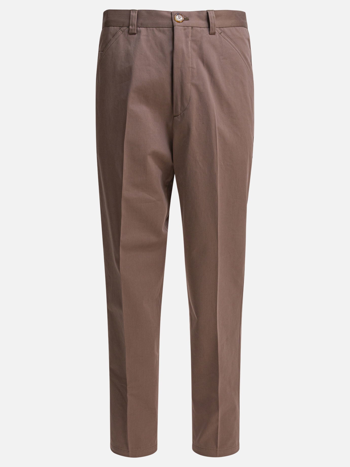 Pantaloni casual Solid colour  Beige - Brunello Cucinelli Uomo | PDP | VIETTI Online Store | thumbnail