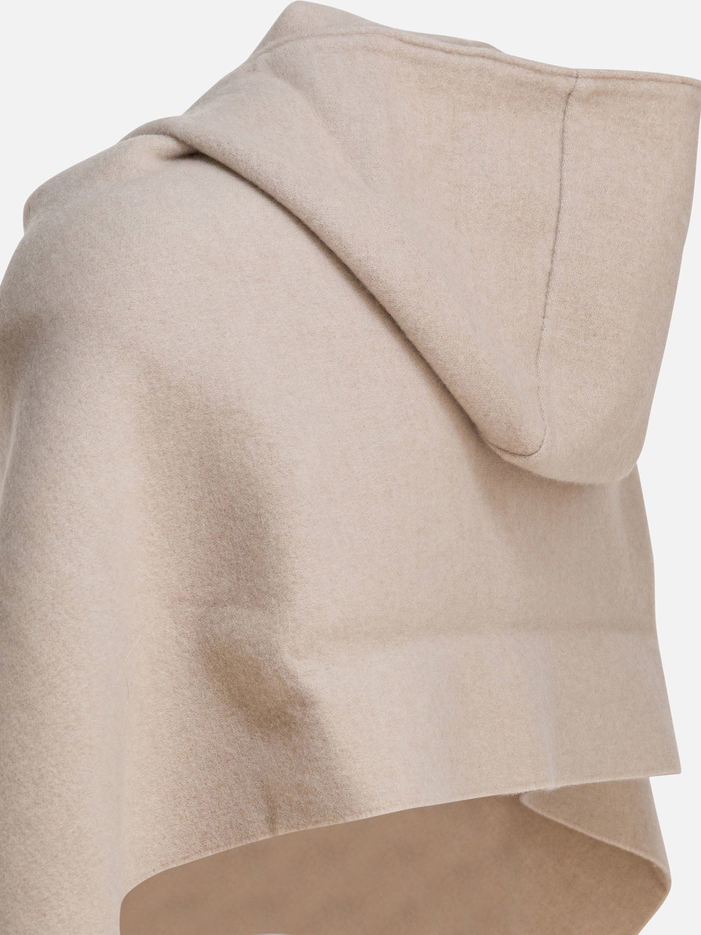 Sciarpe con frange 59% wool 41% cashmere  Beige - Brunello Cucinelli Donna | PDP | VIETTI Online Store | thumbnail_4