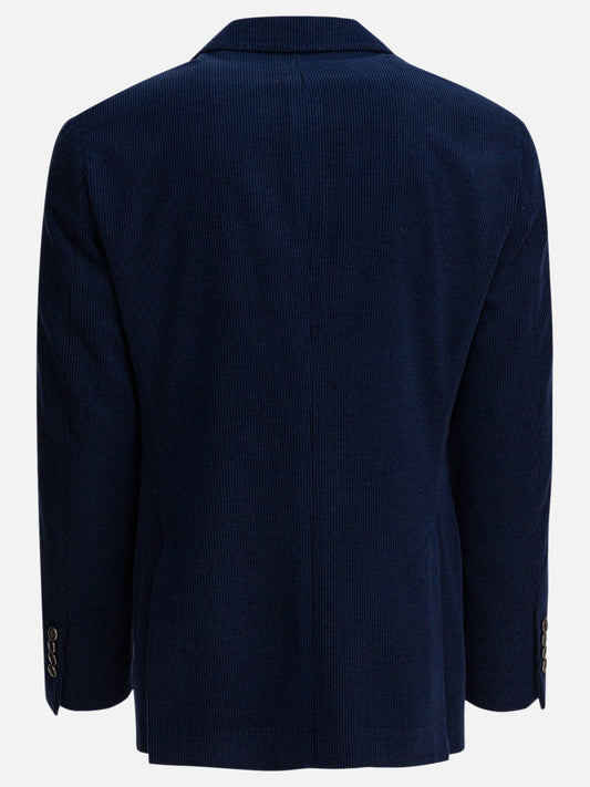 Blazer Solid colour  Blu - Brunello Cucinelli Uomo | PLP | VIETTI Online Store | 2
