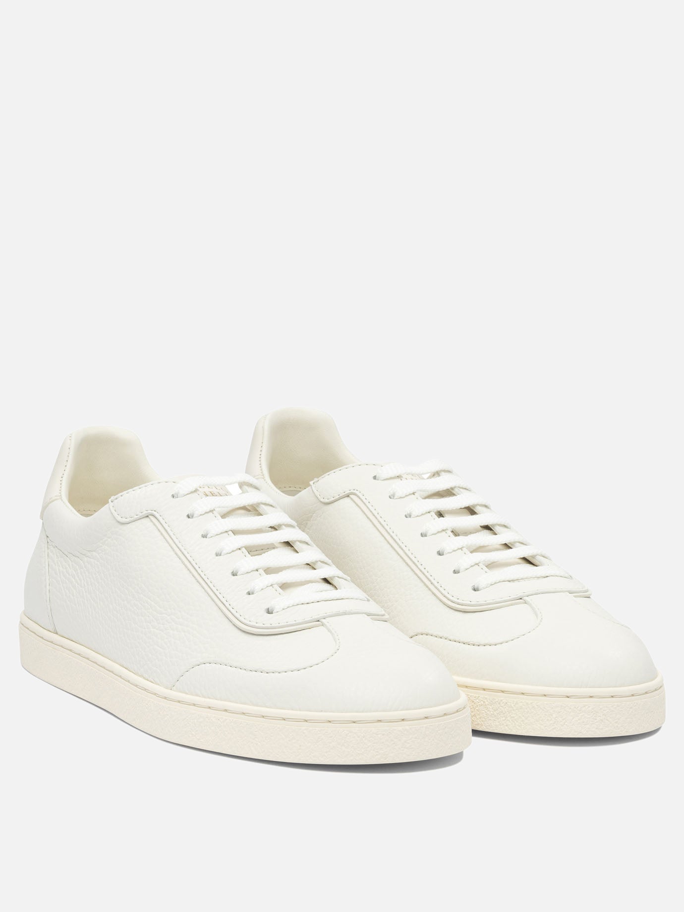 Sneaker basse 100% leather - 100% rubber  Bianco - Brunello Cucinelli Uomo | PDP | VIETTI Online Store | thumbnail_2