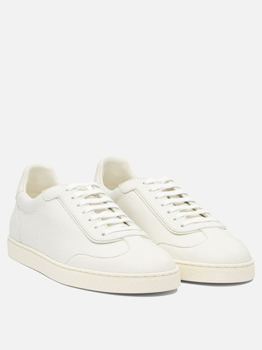 Sneaker basse 100% leather - 100% rubber  Bianco - Brunello Cucinelli Uomo | PLP | VIETTI Online Store | 2
