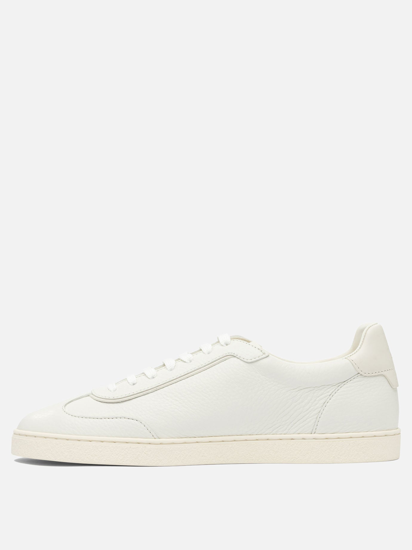 Sneaker basse 100% leather - 100% rubber  Bianco - Brunello Cucinelli Uomo | PDP | VIETTI Online Store | thumbnail_3