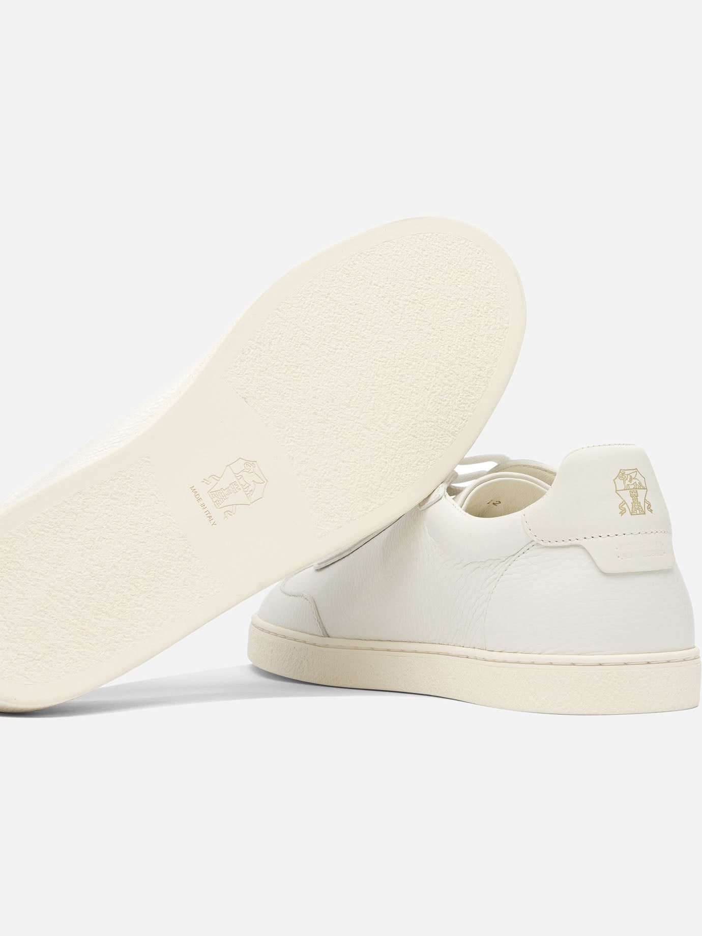 Sneaker basse 100% leather - 100% rubber  Bianco - Brunello Cucinelli Uomo | PDP | VIETTI Online Store | thumbnail_5