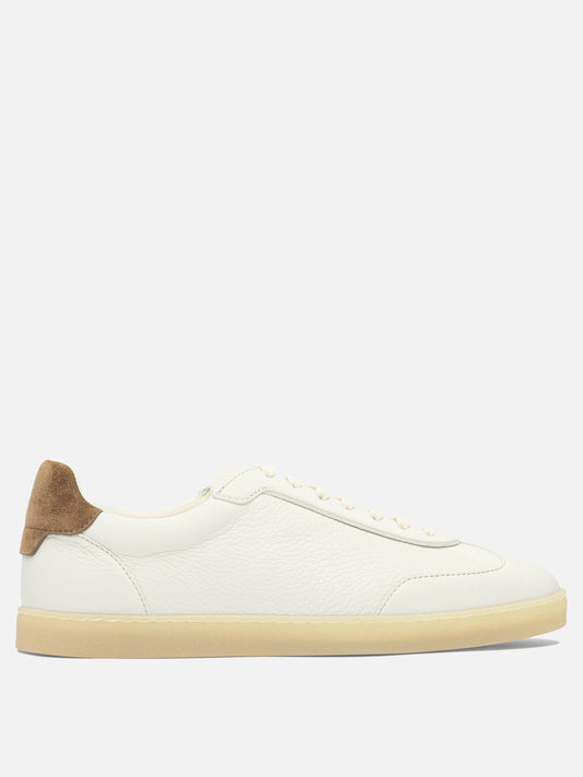 Sneaker basse 100% leather - 100% rubber  Beige - Brunello Cucinelli Uomo | PLP | VIETTI Online Store 
