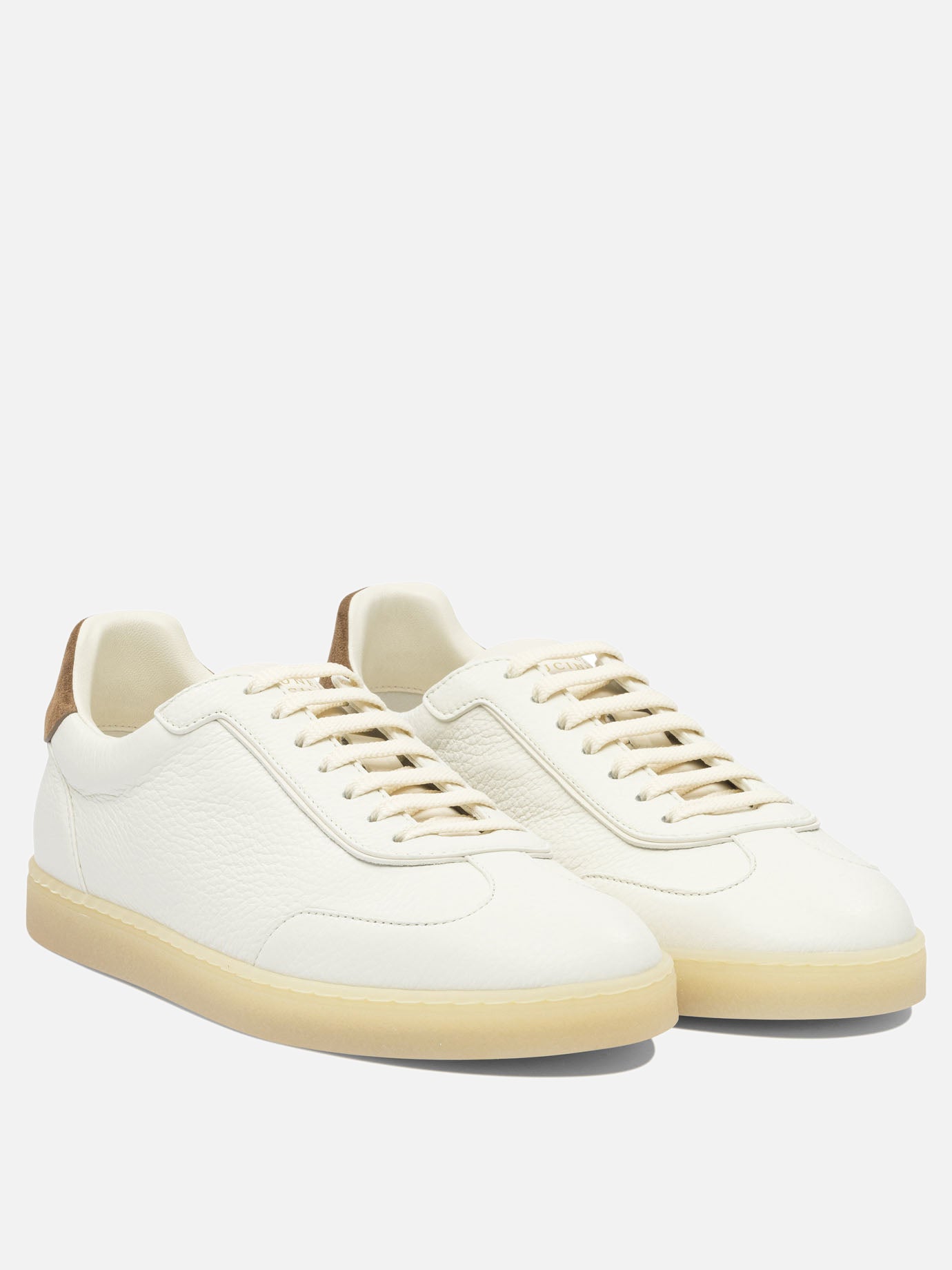 Sneaker basse 100% leather - 100% rubber  Beige - Brunello Cucinelli Uomo | PDP | VIETTI Online Store | thumbnail_2