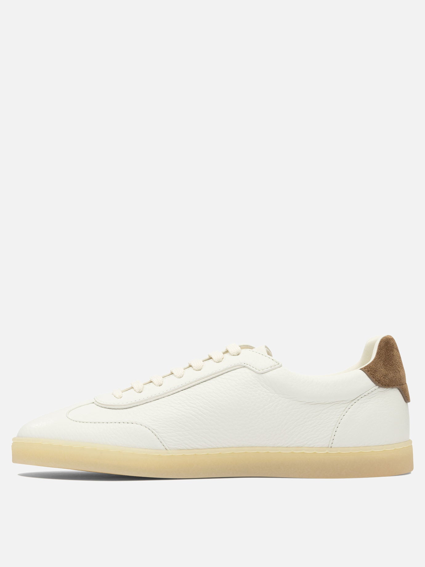 Sneaker basse 100% leather - 100% rubber  Beige - Brunello Cucinelli Uomo | PDP | VIETTI Online Store | thumbnail_3