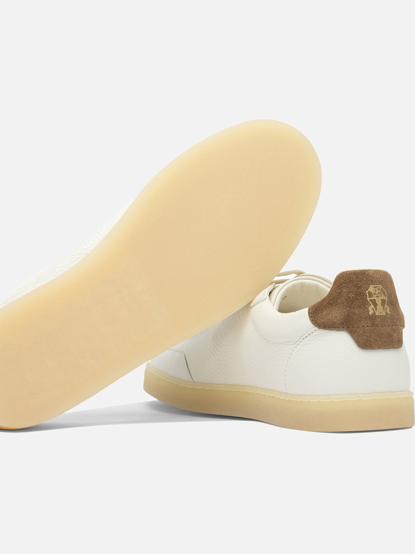 Sneaker basse 100% leather - 100% rubber  Beige - Brunello Cucinelli Uomo | PDP | VIETTI Online Store | thumbnail_5